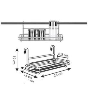 Tescoma - Mensola linea monti in acciaio inox 26x10 cm 2