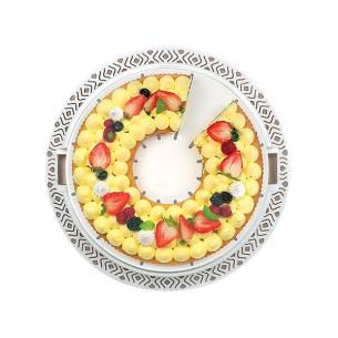 Stefanplast - Portatorta in plastica 37 cm linea tosca grigio 2