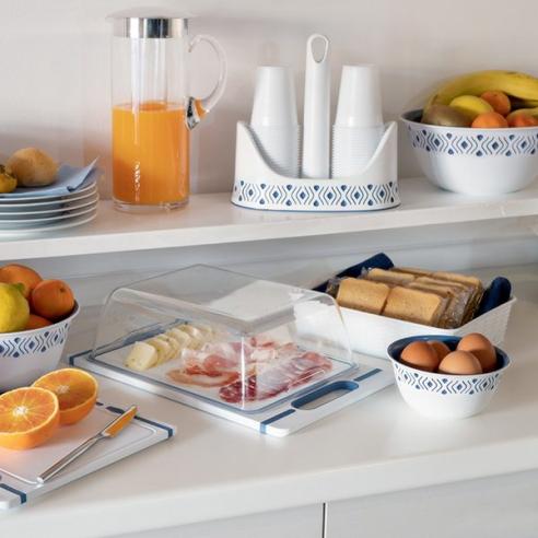 Stefanplast - Portabicchieri in plastica 23 cm linea tosca grigio