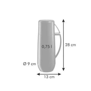 Tescoma - Thermos con tazza 750 ml arancio linea family 2
