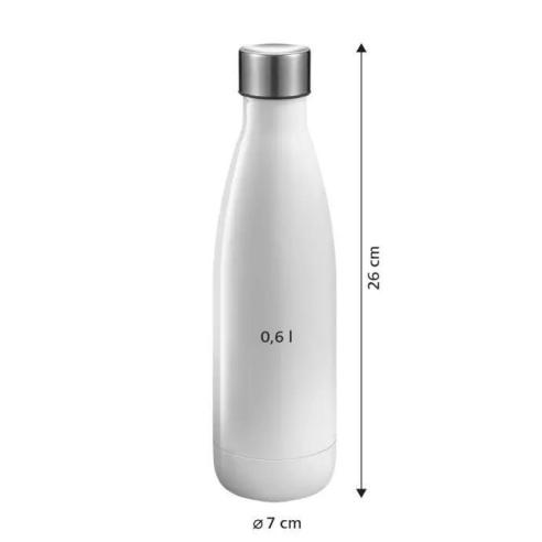 Tescoma - Bottiglia in acciaio 600 ml linea constant azzurra