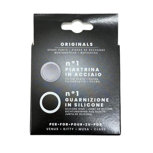 Ricambio Originale Bialetti Moka 6 Tazze - Guarnizione + Piastrina