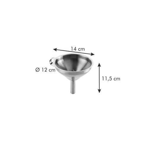 Tescoma - Imbuto con filtro in acciaio inox linea grandchef 12 cm