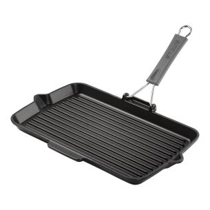 Staub - Bistecchiera rettangolare in ghisa smaltata 34x21cm nero