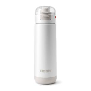 Zoku - Bottiglia Termica flip top in Acciaio inox 18/8 bianca 500 ml