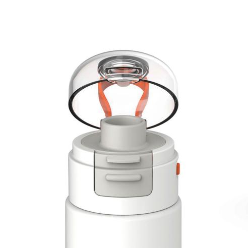 Zoku - Bottiglia Termica flip top in Acciaio inox 18/8 bianca 500 ml