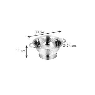 Tescoma - Scolapasta in acciaio inox con base 24 cm linea Grandchef 2