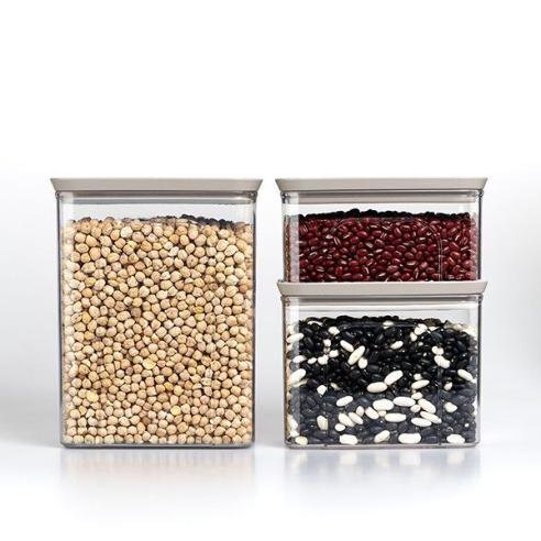 Stefanplast - Barattolo Rettangolare grigio 1,2lt Tosca