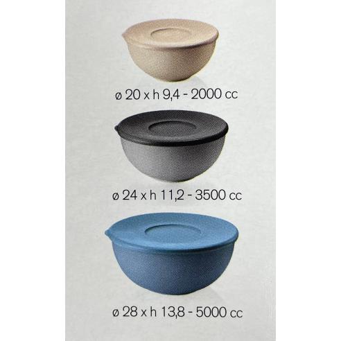 Coppette insalatiere Guzzini - Set 3 Contenitori con Coperchio Everywhere