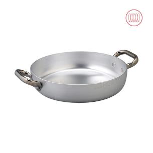 Pentole Agnelli - Tegame professionale 2 manici in alluminio 3 mm induzione 28 cm