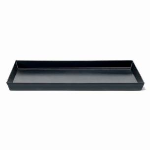 Pentole Agnelli - Teglia rettangolare in ferro blu per pizza e focacce 40x30 cm