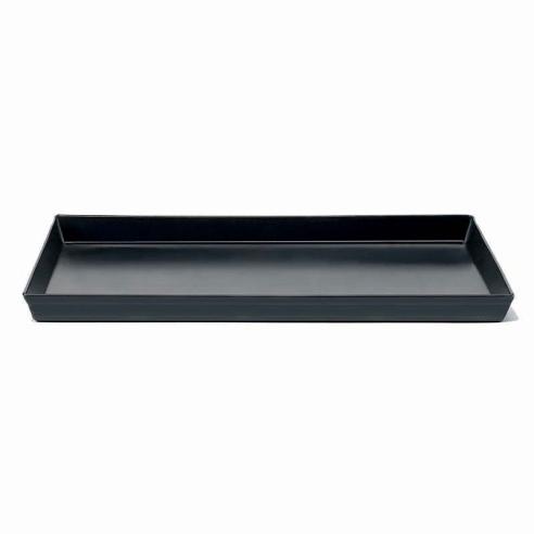 Pentole Agnelli - Teglia rettangolare in ferro blu per pizza e focacce 40x30 cm