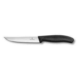 Victorinox - Coltello bistecca lama liscia manico nero