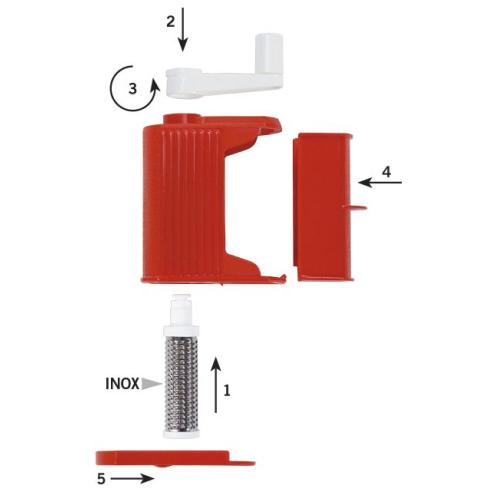 Rigamonti - Grattugino da tavola manuale per formaggio