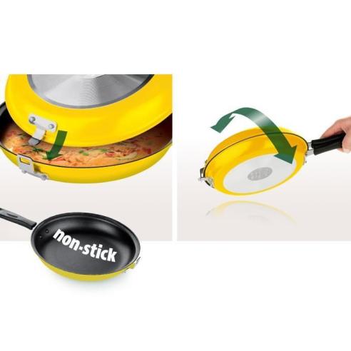 Tescoma - Padella doppia antiaderente Girafrittata 26 cm linea Presto