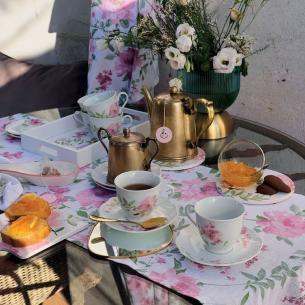 Tognana - Tazze da caffè con piattino linea Cappettata Wild Rose set 6 pezzi 2