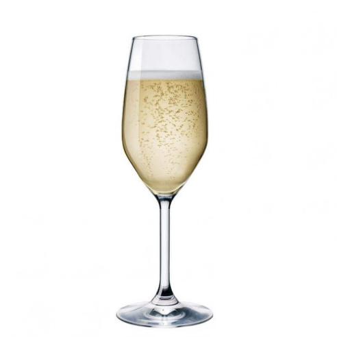 Bormioli - Calice Flute Divino in vetro star glass 24 cl set 6 Pezzi