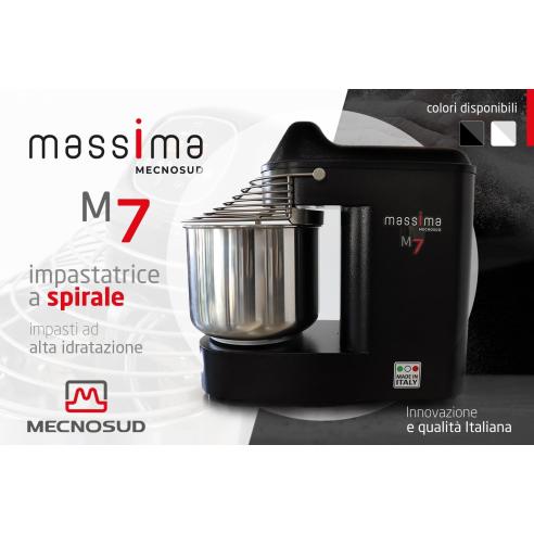 Mecnosud - Impastatrice professionale a spirale Massima M7 nera