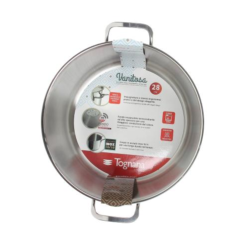 Tognana - Casseruola in acciaio inox 2 manici cm 28 Vanitosa