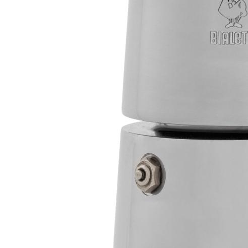 Bialetti - Caffettiera moka in acciaio Musa 2 tazze no induzione