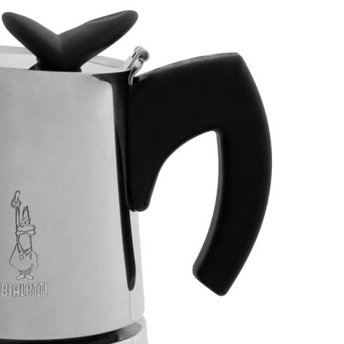 Bialetti - Caffettiera moka in acciaio Musa 2 tazze no induzione