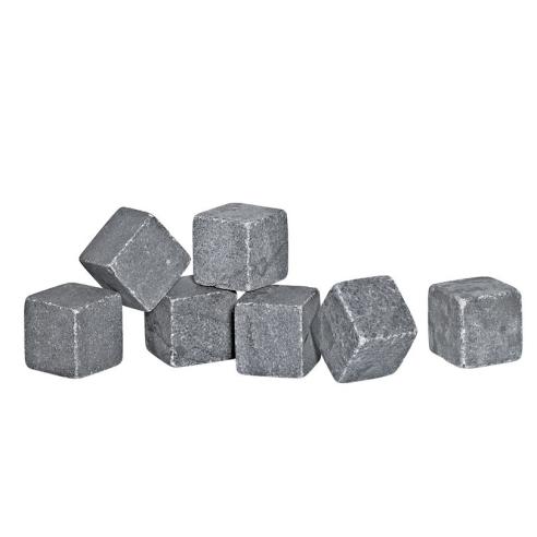 Cilio - Cubetti refrigeranti in pietra riutilizzabili per Whiskey 9 pezzi