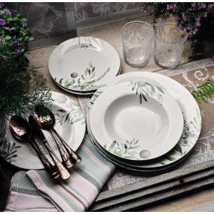 Tognana - Servizio di Piatti in Porcellana 18 Pz Portia linea Olimpia 2