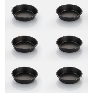 Vespa - Forma tonda liscia in alluminio antiaderente set da 6 pezzi 8 cm 2