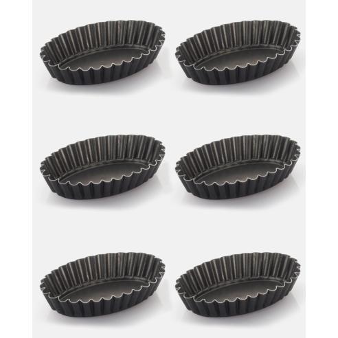 Vespa - Forma brioche in alluminio antiaderente 11 cm 6 pezzi