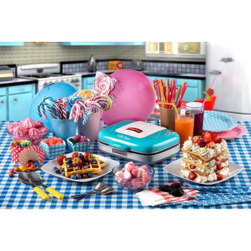 Ariete - Piastra per waffle azzurro tiffany Party Time