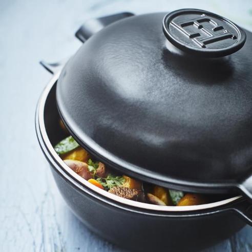 Emile Henry - Pentola cocotte Delight tonda in ceramica 2 litri da 20 cm adatta per induzione