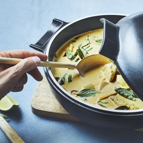 Emile Henry - Pentola zuppiera Delight tonda in cermaica 2.5 litri da 25 cm adatta per induzione