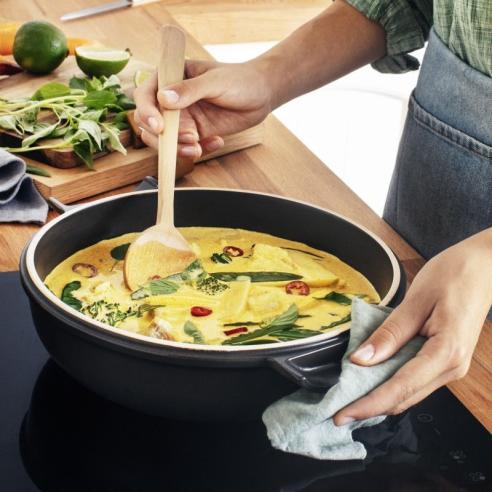 Emile Henry - Pentola zuppiera Delight tonda in cermaica 2.5 litri da 25 cm adatta per induzione