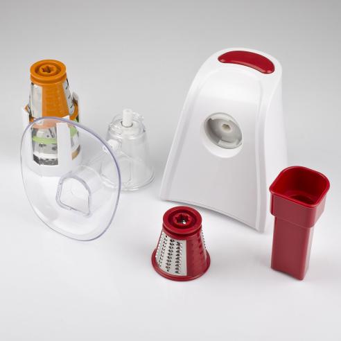 Girmi - Affettaverdure e grattugia elettrica GT45 con 5 rulli di taglio