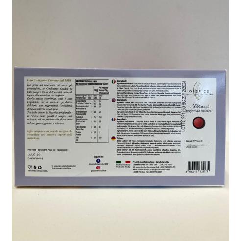 Orefice Confetti - Abbracci biscotto avvolto da cioccolato rosso 500g