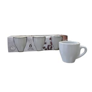 Set 6 tazzine da caffè in ceramica senza piattino 2