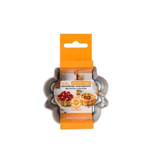 Decora - Stampo crostata antiaderente fondo rimovibile Design Tart 8 cm