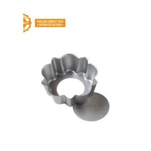 Decora - Stampo crostata antiaderente fondo rimovibile Design Tart 8 cm 2