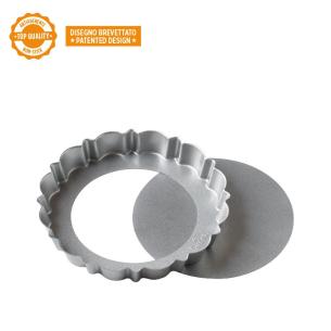 Decora - Stampo crostata antiaderente fondo rimovibile Design Tart 20 cm 2
