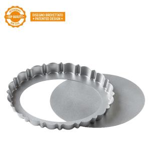 Decora - Stampo crostata ovale antiaderente fondo rimovibile Design Tart 29 cm 2