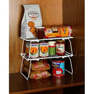 Metaltex - Totem mensola pieghevole e sovrapponibile 37x21x14 cm 2