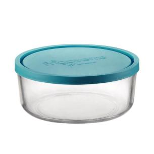 Bormioli - Contenitore frigoverre tondo in vetro con coperchio 12 cm
