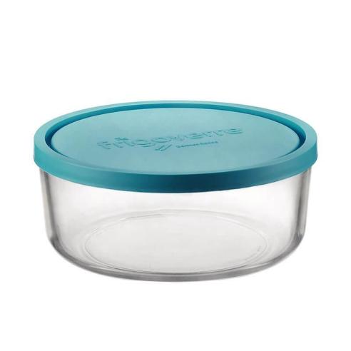 Bormioli - Contenitore frigoverre tondo in vetro con coperchio 12 cm