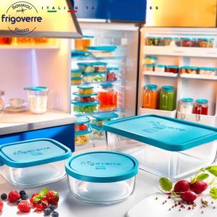 Bormioli - Contenitore frigoverre tondo in vetro con coperchio 12 cm 2