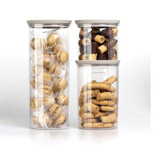 Stefanplast - Barattolo tondo 2,2lt grigio linea Tosca 2