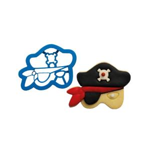 Decora - Tagliapasta per biscotti maschera pirata 10 x 7 cm 2