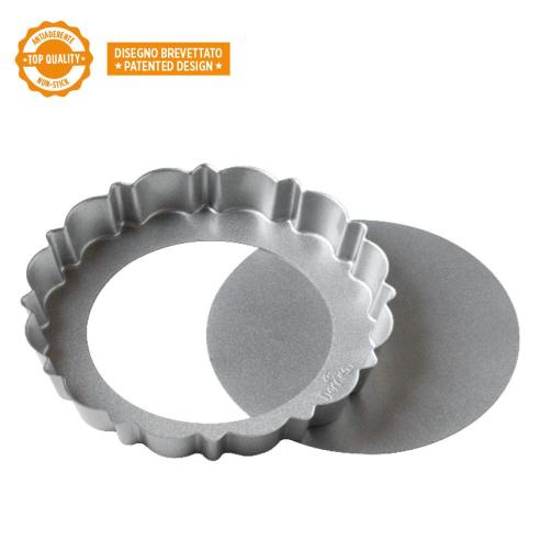 Decora - Teglia crostata antiaderente tonda con fondo rimovibile Design tart 30 cm