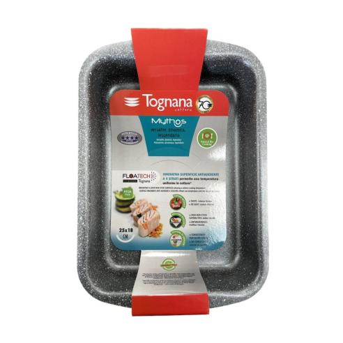 Tognana - Teglia lasagnera in alluminio antiaderente linea Mythos 25 cm