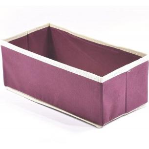 Scatola organizer Precisotto in tessuto TNT 28x14x11 cm bordeaux