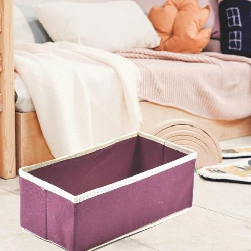 Scatola organizer Precisotto in tessuto TNT 28x14x11 cm bordeaux